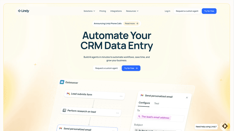 Lindy AI on flowdir.io